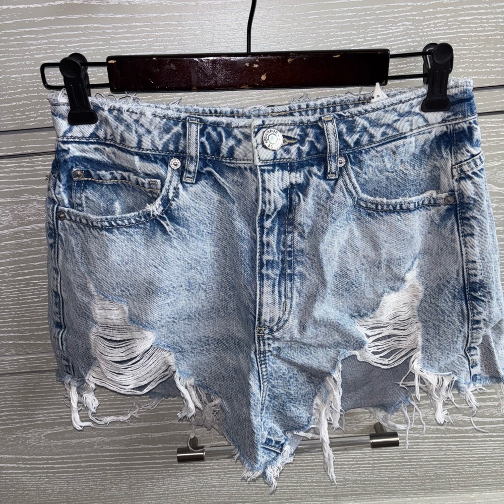 Garage Distressed Denim Women Shorts